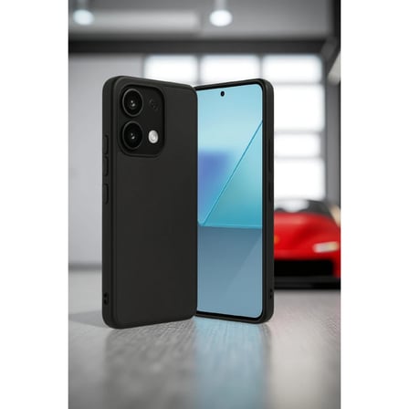 Xiaomi Redmi Note 13 4G Kılıf Aras Deri Kapak - Siyah