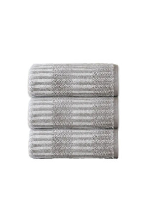 Özdilek Striscai 50x90 Cm El-Yüz Havlusu 3'lü Gri