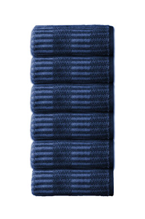 Özdilek Striscai 50x90 Cm El-Yüz Havlusu 6'lı Lacivert