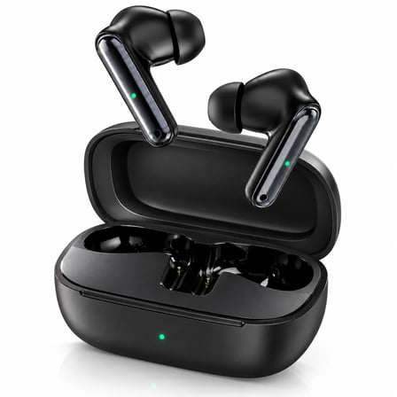 Siyah Mikrofonlu ENC Özellikli Bluetooth Kulaklık  Bluetooth Kulaklık Şarj Kutulu Androıd & İos Uyumlu (Handsfree telefon görüşmesi+Dokunmatik kontrol+Dahili mikrofon+ENC  gürültü azaltma teknolojisi)