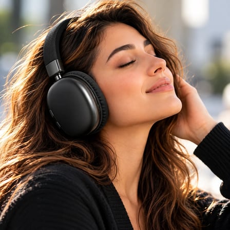 Siyah Renk Kulak Üstü Kablosuz Kulaklık iPhone Uyumlu Mikrofonlu Hi-Fi Ses Güçlü Bass (Superior Bass + Hi-Fi Kaliteli Ses + Dahili mikrafon + Uzun süreli Kullanım + Yumuşak Kulak Petleri)