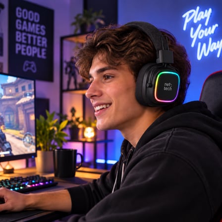 Rgb Kablosuz Kulak Üstü Oyuncu Kulaklığı Işıklı Bluetooth Kulaklık Kulak Üstü Kulaklık 🌈 RGB renkli LED + 🎮 Oyun ve bilgisayar kullanımına + 🔋 Uzun pil ömrü + ⚙️ Ayarlanabilir kafa bandı.