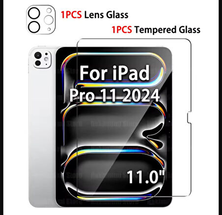 Apple iPad Pro 11 2024 Uyumlu Ön Koruma Cam Ekran Koruyucu ipad pro 11 inç 2024 ekran koruyucu