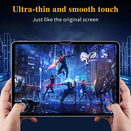 Apple iPad Air 6.Nesil M2 Uyumlu Ön Koruma Cam Ekran Koruyucu 9H Temperli Cam Film, HD Şeffaf