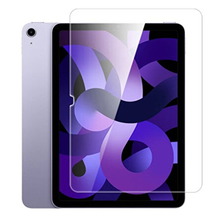 Apple iPad Air 13 12.9 2024 Uyumlu Air 13 (6. Nesil) Kırılmaz Cam Ekran Koruyucu - Çizilmez - Şeffaf
