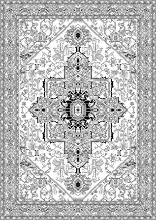 Pamuk Dokuma Taban Kaymaz Yıkanabilir Klasik Desenli  Salon Halısı Mutfak Halısı Koridor Halısı