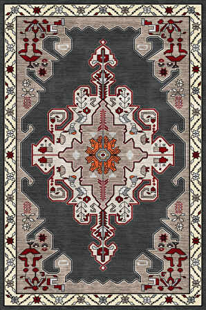 Pamuk Dokuma Taban Kaymaz Yıkanabilir Klasik Desenli  Salon Halısı Mutfak Halısı Koridor Halısı