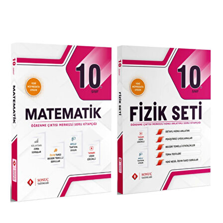 Sonuç Yayınları 10. Sınıf Matematik ve Fizik Modüler Seti 2 Kitap