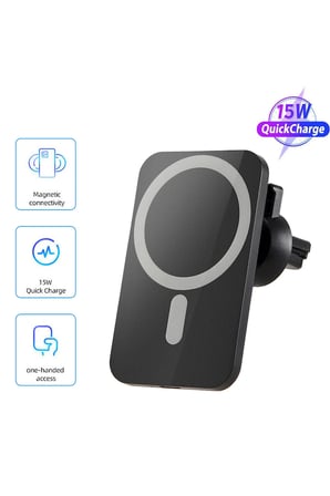 15W Magnetic Wireless Car Charging Mıknatıslı Kablosuz Araç Şarj Aleti Telefon Tutucu