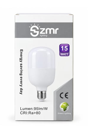 15 Watt | Led Ampül | 6500K Beyaz Işık | Güçlü Işık | Mini Torch | E27 Duy'lu |