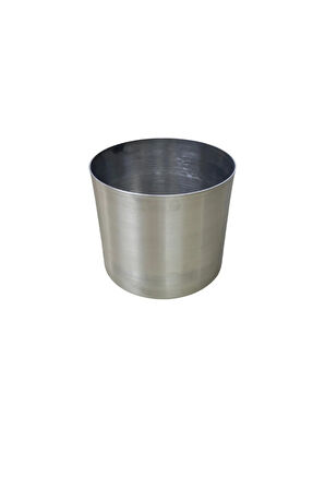 Galvaniz Saksı 15x15 Paslanmaz Metalik Çelik