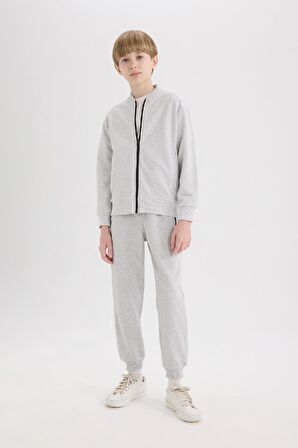 DeFacto Erkek Çocuk Kolej Yaka Bomber Pike Hırka D8553A825SPGR400