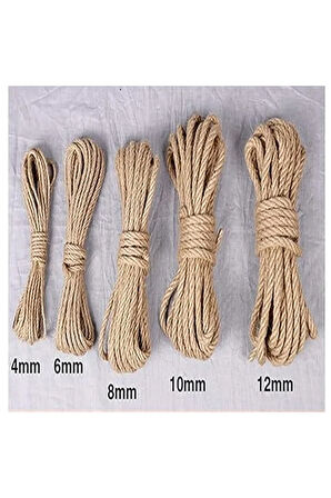 10 mm 100 Metre Jüt Halat Kendir İp Hasır Urgan 