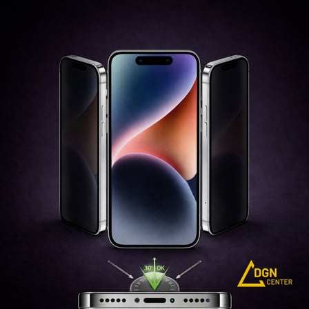 İphone 15 Pro Uyumlu Hayalet Kırılmaz Ekran Koruyucu