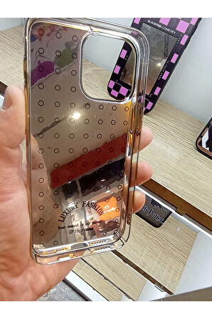 İPhone 15 Pro Max Taşlı Kapak İçi Karbon Hologramlı Darbe Korumalı Kılıf