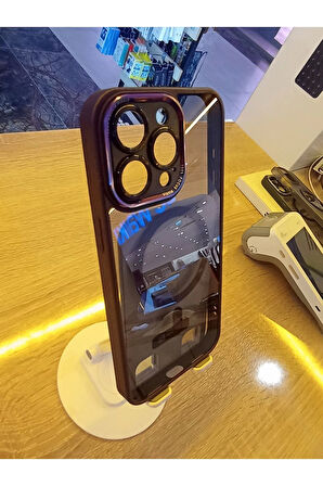 İPhone 15 Pro Max Uyumlu MagSafe Özellikli Kamera Korumalı Premium Kılıf