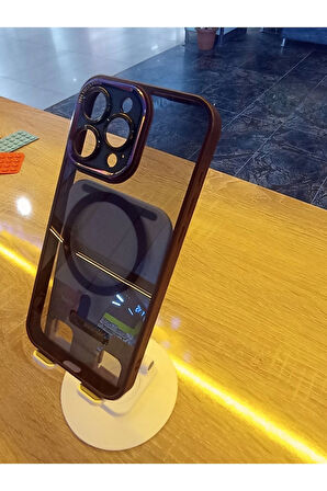 İPhone 15 Pro Max Uyumlu MagSafe Özellikli Kamera Korumalı Premium Kılıf