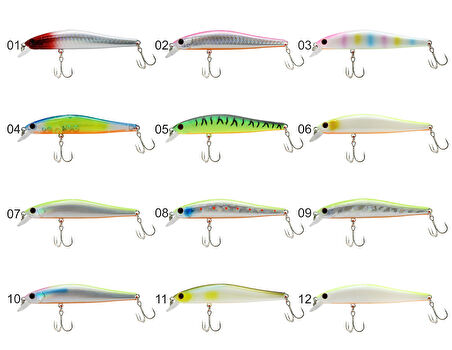Captain 3432 Hacker 90 mm Floating 11.2 gr Maket Balık 09