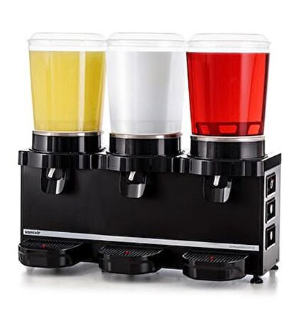 SAMIXIR Panoramik 10 Triple Soğuk İçecek Dispenseri 10 L + 10 L + 10 L MMM30.AB