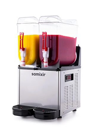 SAMIXIR Slush Twin Meyve Suyu Dispenseri 12 L + 12 L SLUSH24.I