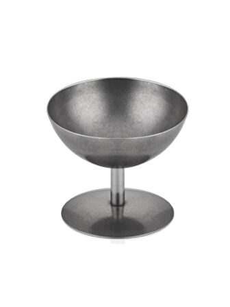 Çelik Eskitme Ayaklı Dondurmalık 10 Cm