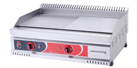 Işıkgaz 600 Seri Yarı Oluklu Elektrikli Izgara 80*60 Cm