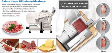 Gıda Dilimleme Makinesi 25 Cm