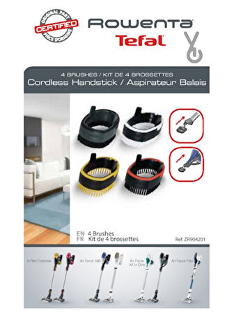 ROWENTA AIR FORCE ŞARJLI SÜPÜRGE Fırça Başlık 4 lü