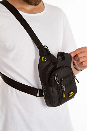 Unisex Su Geçirmez Kulaklık Usb Çıkışlı Çapraz Askılı Çanta Bel Omuz Ve Göğüs Çanta Günlük Bodybag