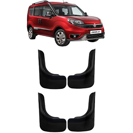 Fiat Doblo D4 4'lü Set (Ön ve Arka) Paçalık Çamurluk Tozluk DBL0UX002