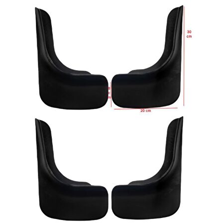 Fiat Doblo D4 4'lü Set (Ön ve Arka) Paçalık Çamurluk Tozluk DBL0UX002