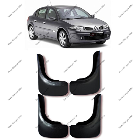 Renault Megane 2 2002-2009 4lü Paçalık, Çamurluk, Tozluk REN0UX008