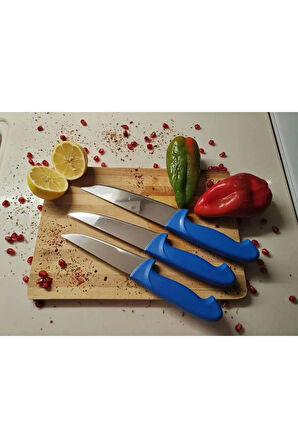 Solingen Blue Series 3 Lü Kasap(ET)Bıçağı Seti