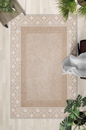 Kaymaz Taban Yıkanabilir Halı – Mutfak, Salon, Yatak Odası için Modern Dijital Baskı Halı (SLNHALI37