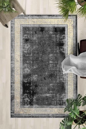 Kaymaz Taban Yıkanabilir Halı – Mutfak, Salon, Yatak Odası için Modern Dijital Baskı Halı (SLNHALI03