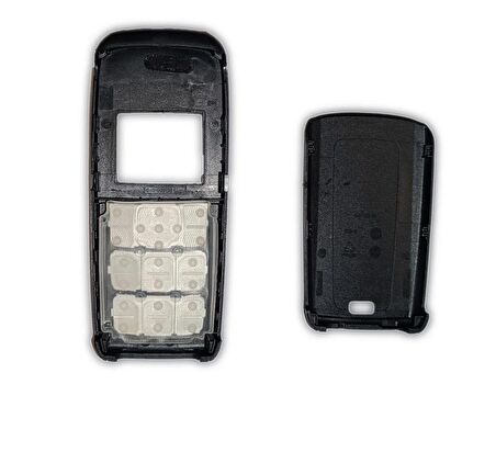 Nokia 1600 Kapak Nokia 1600 uyumlu Siyah ön Kapak Arka Kapak Tuş Takımı