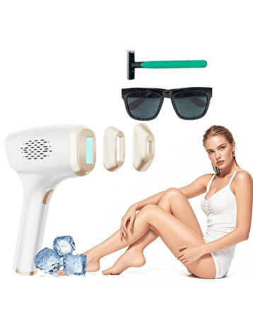 pure es IPL Buz Başlıklı Ağrısız Lazer Epilasyon Cihazı