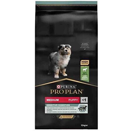 Proplan medium puppy kuzu etli köpek 12kg yavru köpek maması sensitive digestion