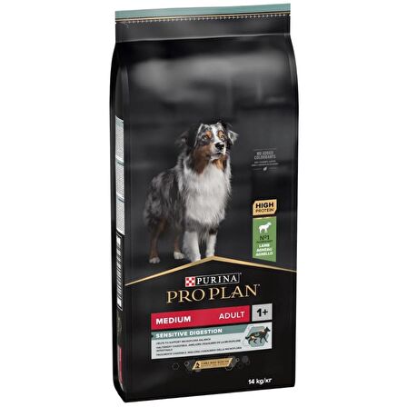 Proplan medium adult kuzulu köpek 14kg sensitive digestion kuzulu yetişkin köpek maması