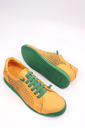 HAKİKİ DERİ ORTOPEDİK TERMO TABAN GÜNLÜK NEFES ALAN CASUAL AYAKKABI 7602