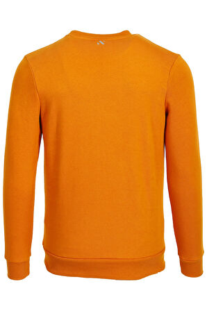 Erkek Hardal Yüksek Dokumalı Slim Fit Bisiklet Yaka Şardonlu SweatShirt NCS JEANS 1604
