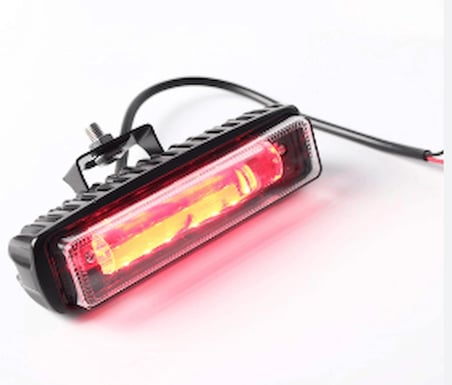 12V-80V LED SPOT LAMBA MERCEKLİ 30W (KIRMIZI ÇİZGİ) FORKLİFT (158*43)