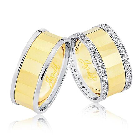 Taşlı Altın Alyans 1605-2