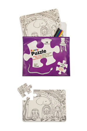 Funny Mat Washable Puzzle - Sevimli Dostlar
