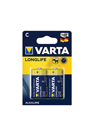 Longlife Extra Alkalin Orta Pil - C - 2'li