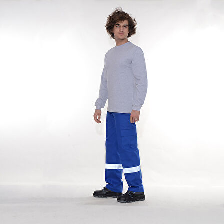 Formteks Kargo Pantolon 16/12 Gabardin Reflektörlü Sax