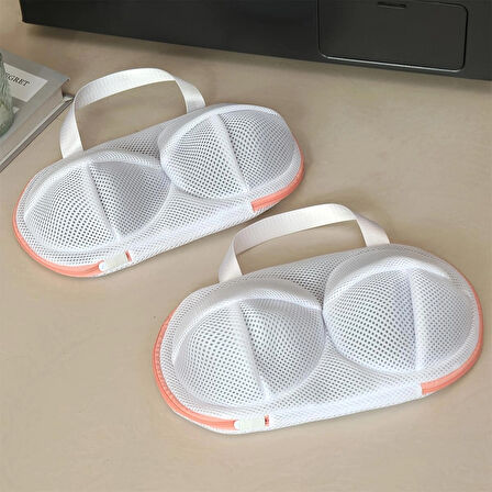 Pratikus Yükseltilmiş Sütyen Çamaşır Torbası – Sütyenleri Deformasyondan Koruyan Kalın File Torba, Makinede Güvenli Yıkama ve Kurutma, Dayanıklı Fermuarlı Tasarım