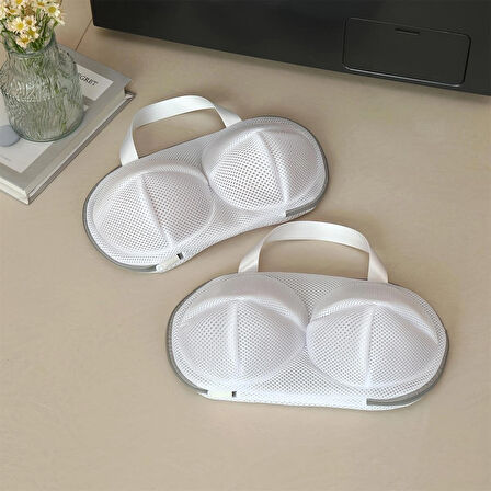 Pratikus Yükseltilmiş Sütyen Çamaşır Torbası – Sütyenleri Deformasyondan Koruyan Kalın File Torba, Makinede Güvenli Yıkama ve Kurutma, Dayanıklı Fermuarlı Tasarım