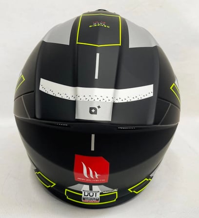 Kask Mt Genesis Sv Talo B2 Çene Açılır Motosiklet Kaskı Mat Siyah - Sarı L