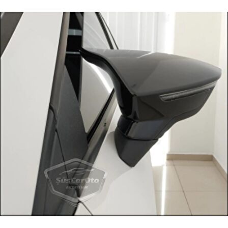 Seat İbiza MK5 2017 Sonrası Batman Yarasa Ayna Kapağı Piano Black ABS Plastik